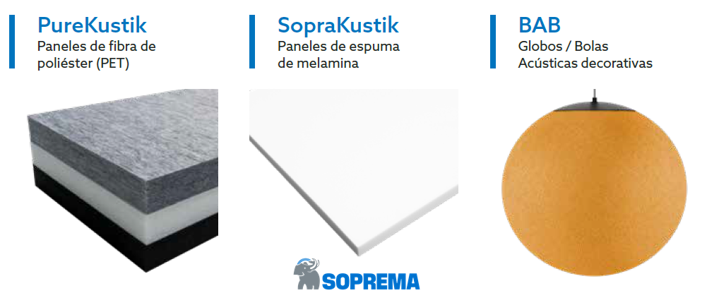 SOPREMA NUEVA GAMA ABSORCIÓN ACÚSTICA